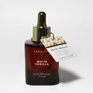 Sand & Fog WHITE VANILLA Eau De Parfum 1.7 oz Perfume Oil, Dropper Bottle